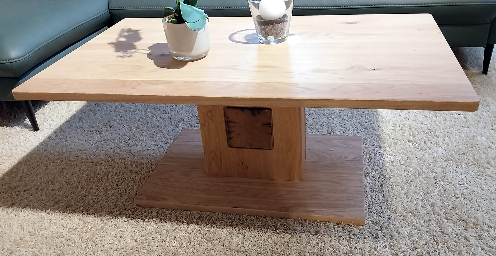 Couchtisch TL 3309 Palma Balkeneiche massiv